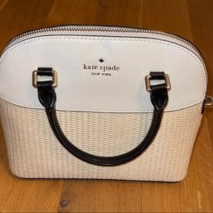Kate Spade Grove Street Straw Mini Carli Crossbody Dome
